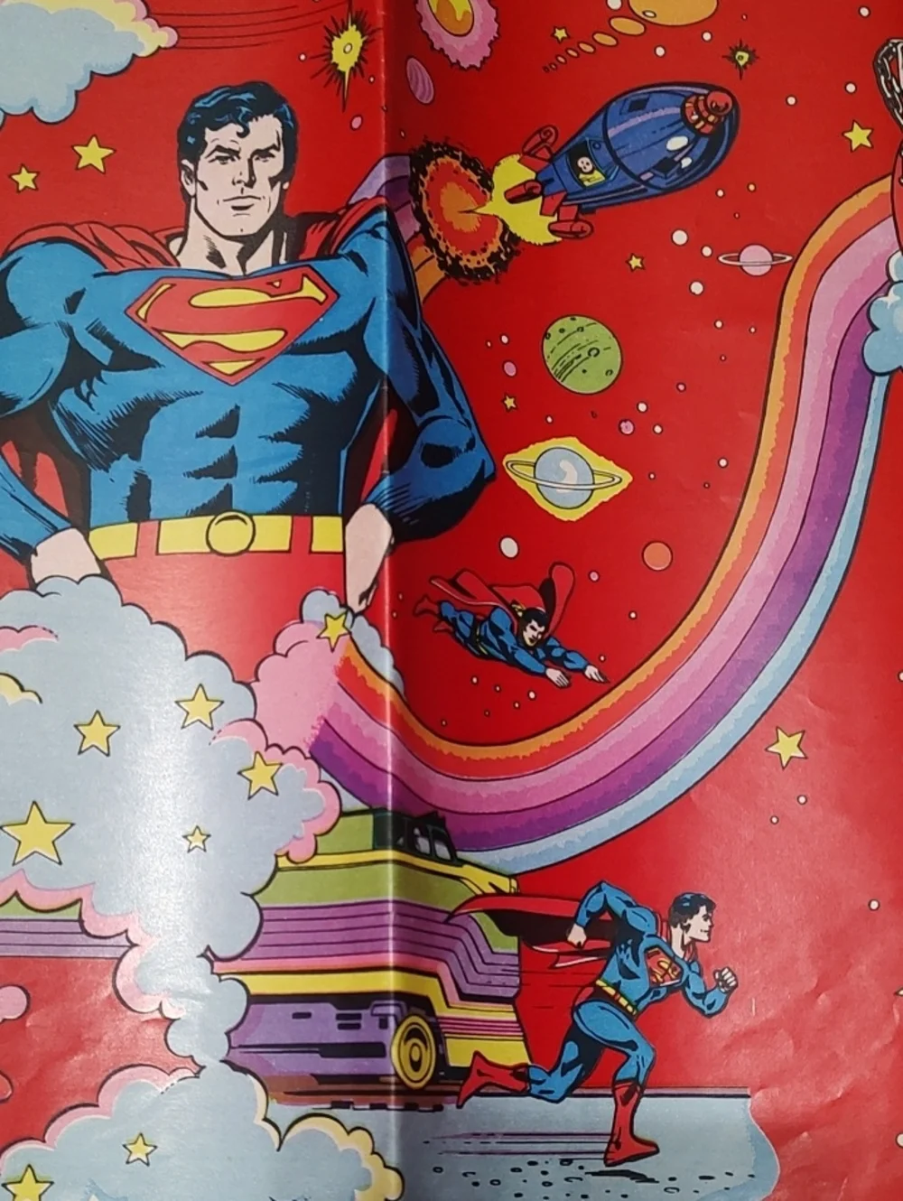 Superman Vintage Gift Wrap